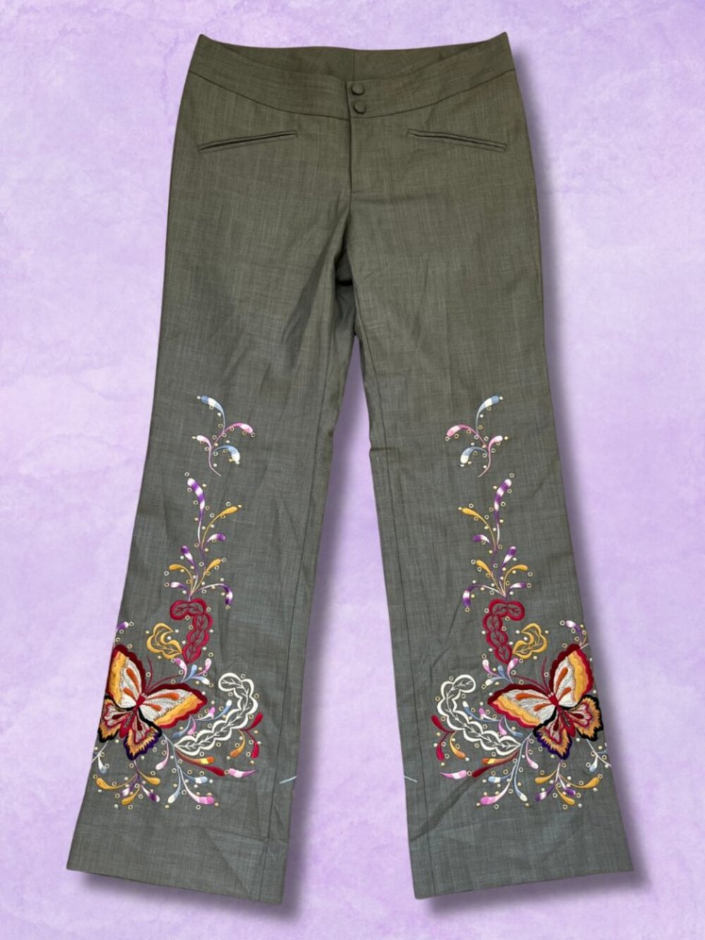 🦋 Insane VNTG MDL by Mandalay Embroidered Flare Pants 🦋